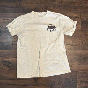 Men's Cream and Tan T-shirt